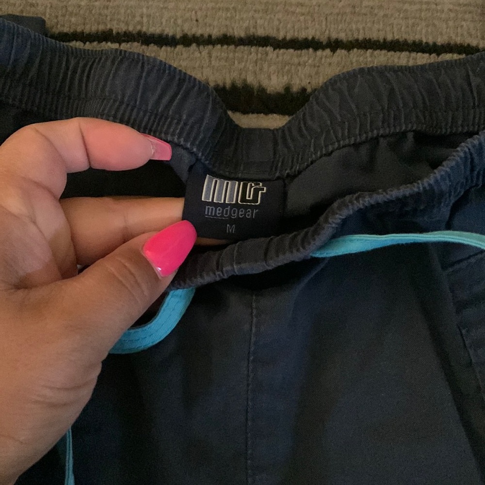 Blue scrub pants